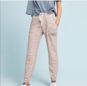 Saturday Sunday Anthropologie Cindy Joggers Marled Knit Pants, Large